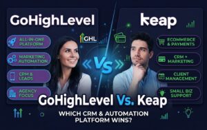 GoHighLevel vs Keap - we compare the latest pricing, AI features, automation, ease of use, and support so you can decide which CRM fits your business right now. | Latest CRMs