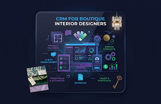 feature image for crm for boutique interior designers